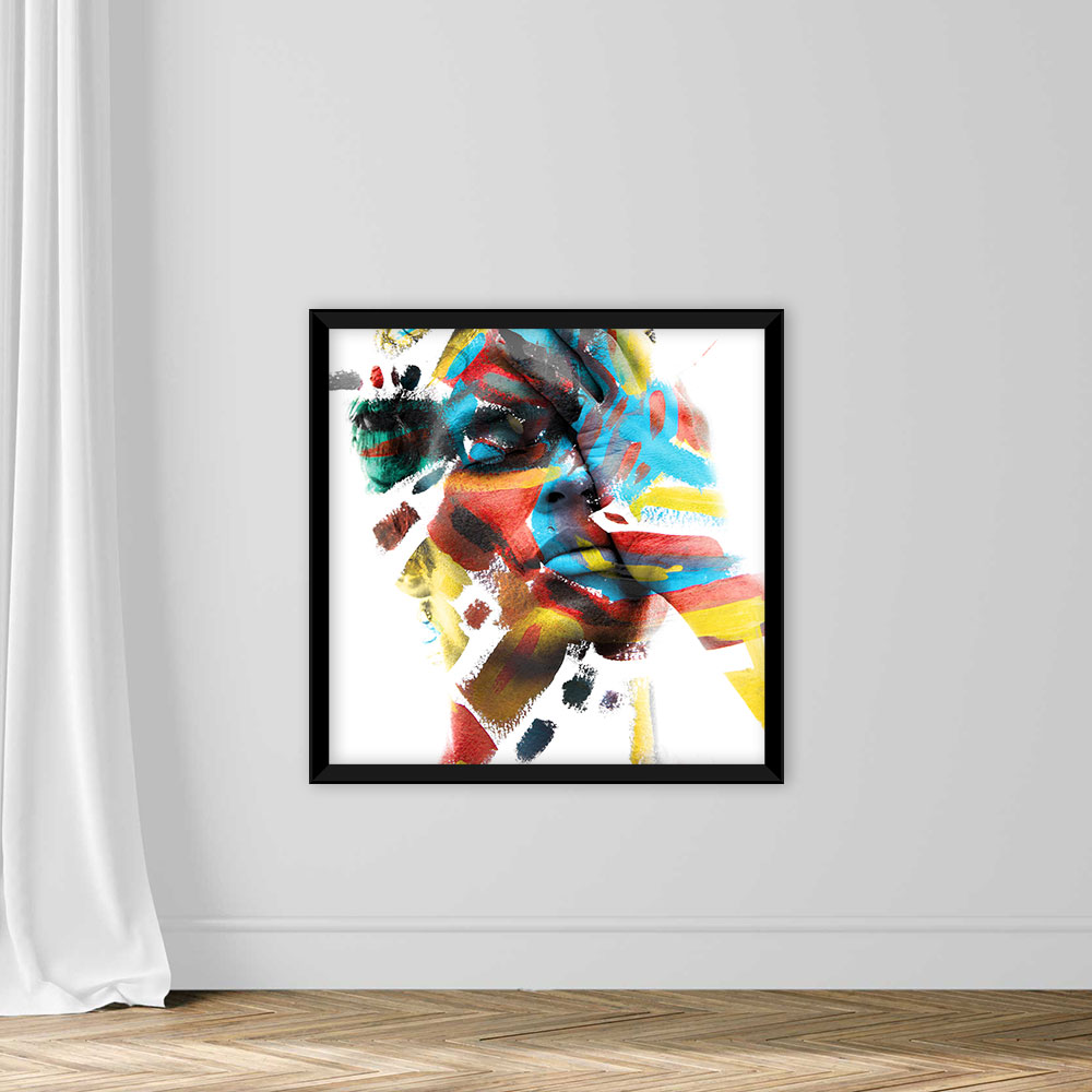 Double Exposure of an Attractive Male Model Paintings - Image 3