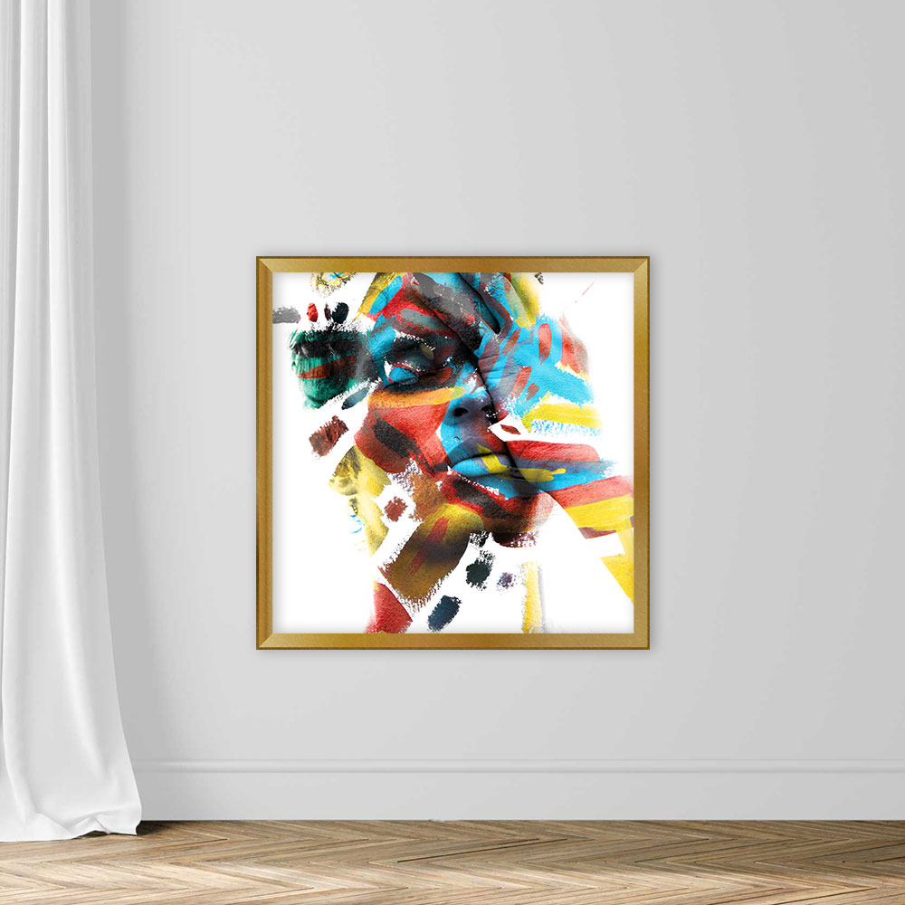 Double Exposure of an Attractive Male Model Paintings - Image 5