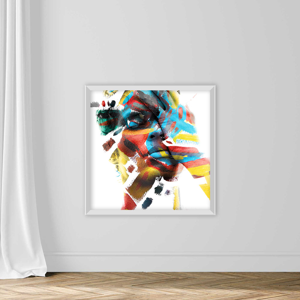 Double Exposure of an Attractive Male Model Paintings - Image 2