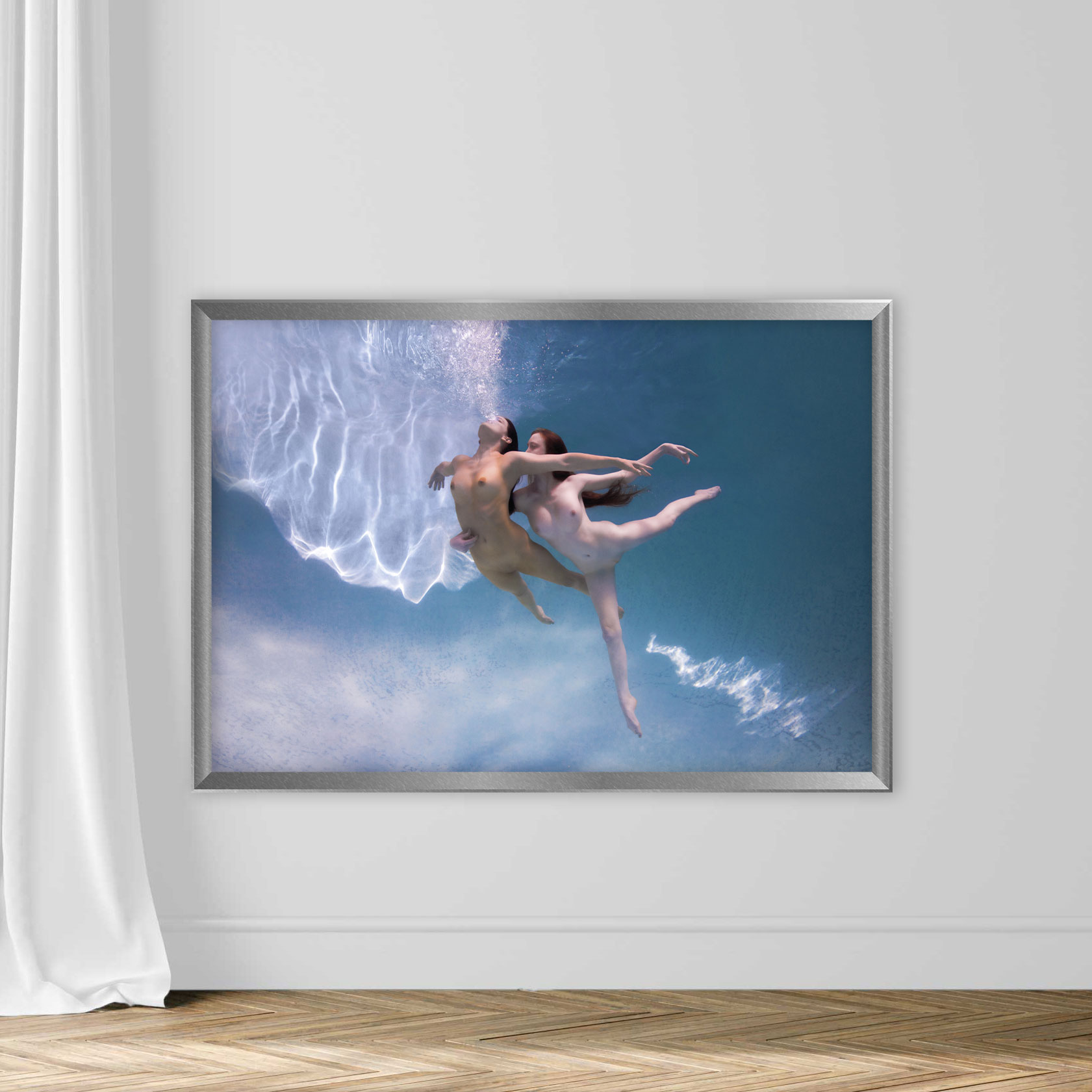 Two Underwater Female Nude Dancers - Image 4