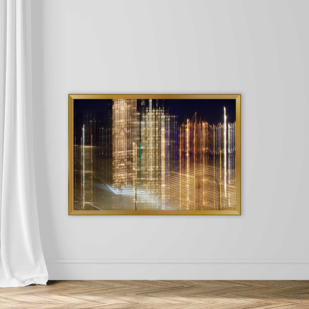 Illuminated Urban Skyline with Blurred Lights - Image 5