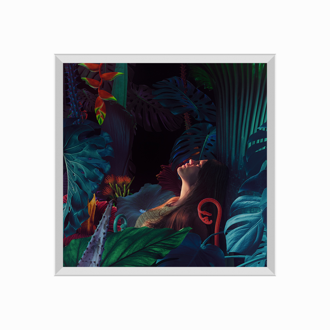 Surreal jungle portrait