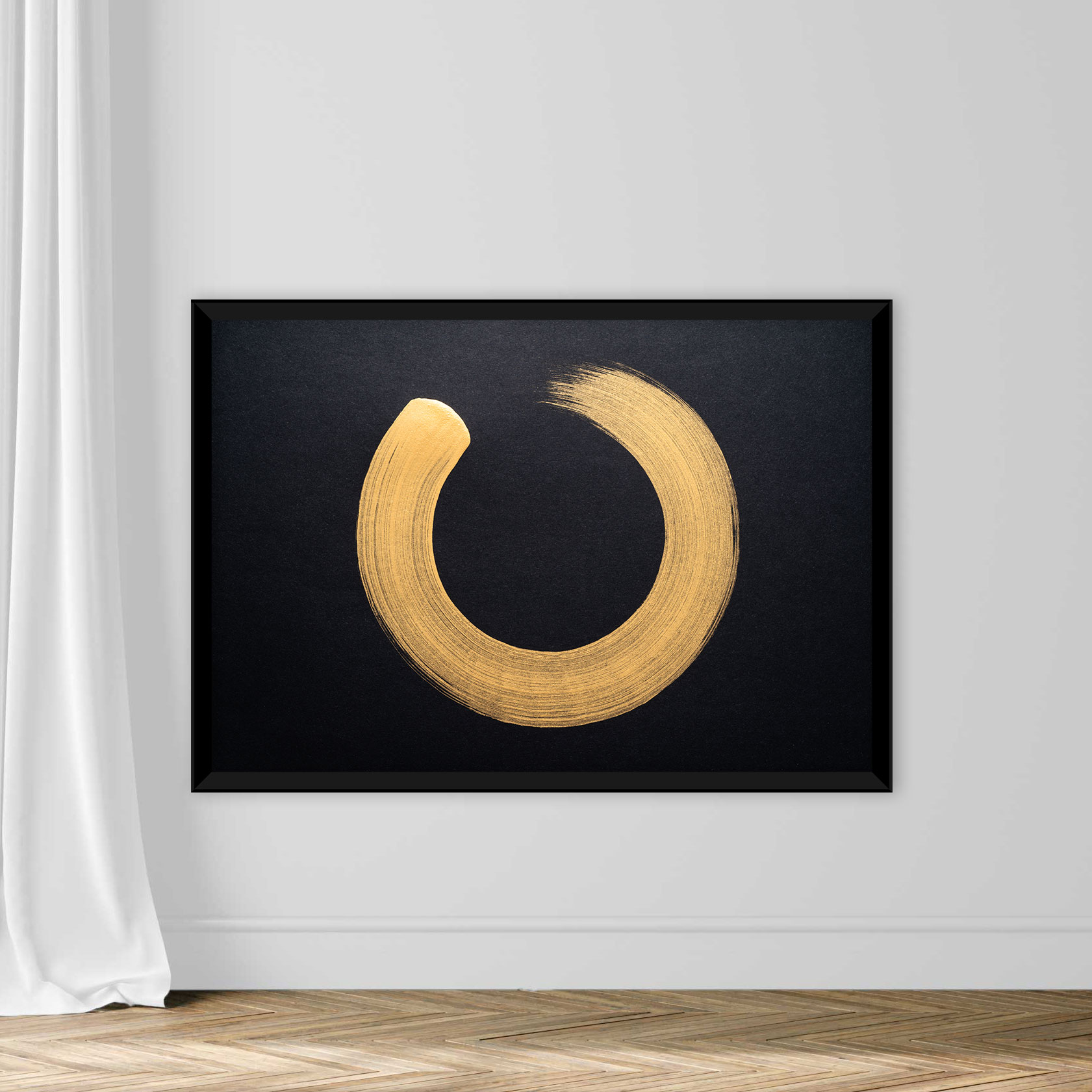 Gold Colored Sumi Circle - Image 3