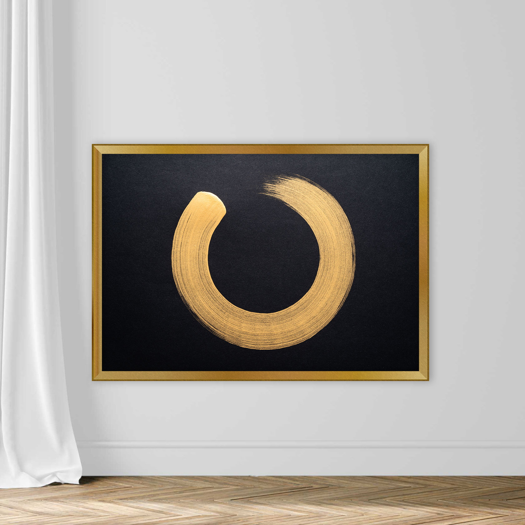 Gold Colored Sumi Circle - Image 5