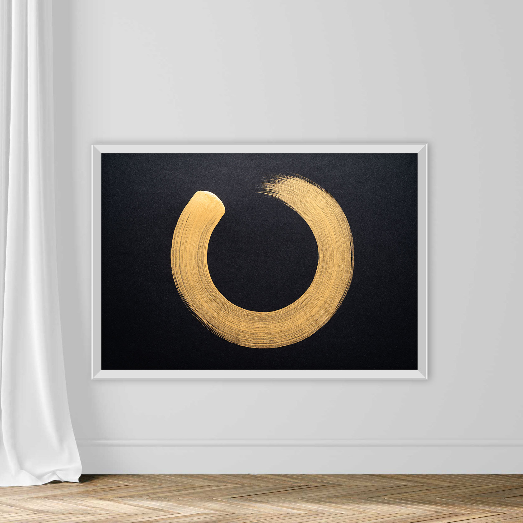 Gold Colored Sumi Circle - Image 2
