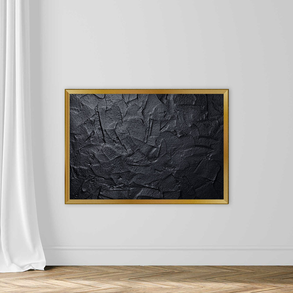 Black or dark gray art plastered wall texture background - Image 5