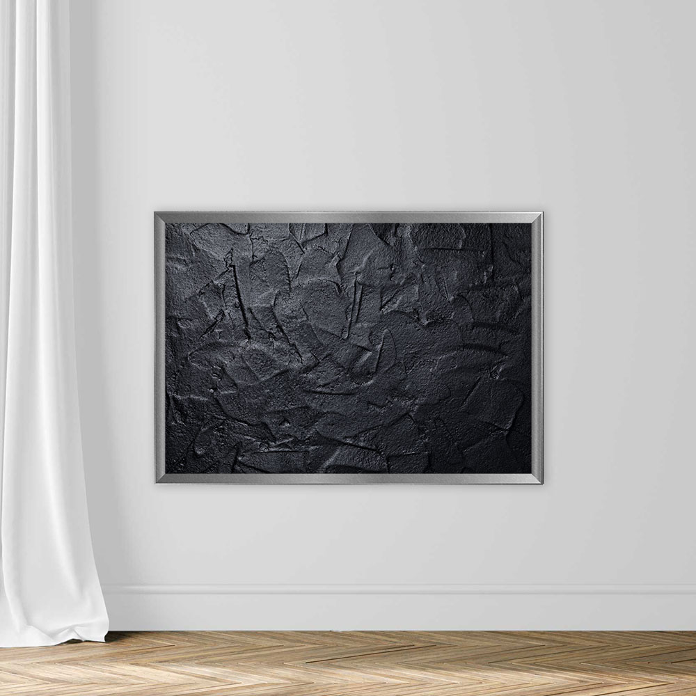 Black or dark gray art plastered wall texture background - Image 4