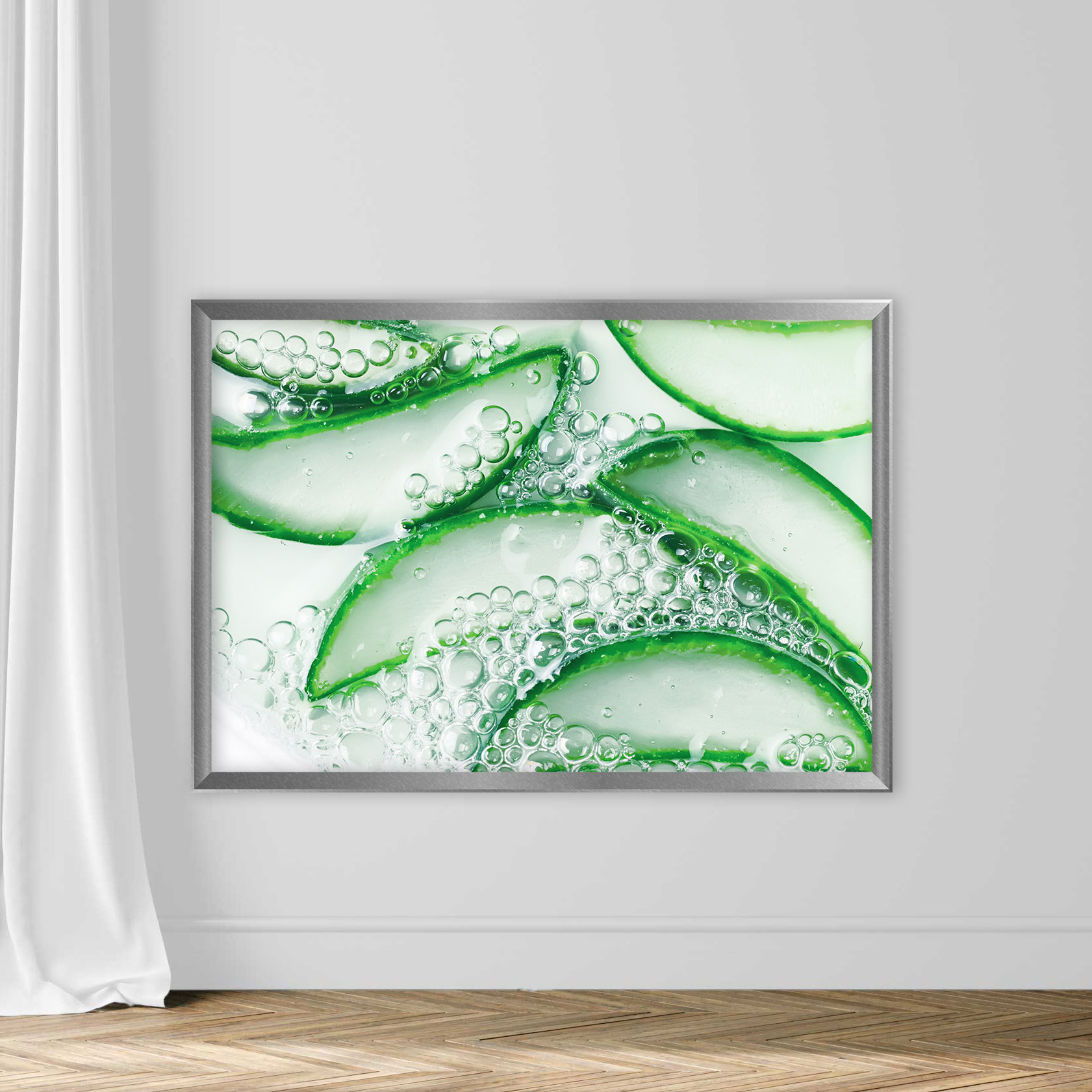 Close-up of water drops on white background - Image 4