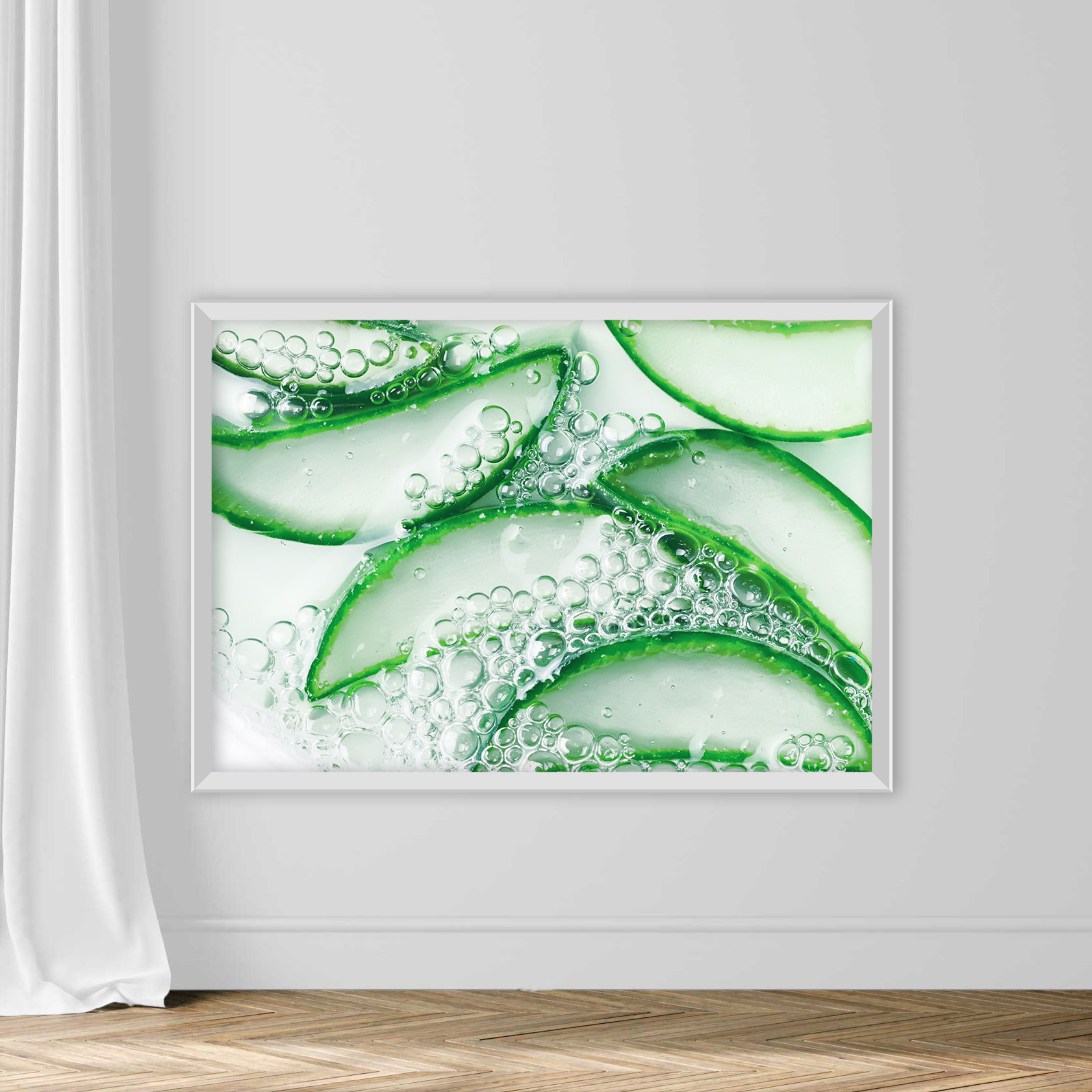 Close-up of water drops on white background - Image 2
