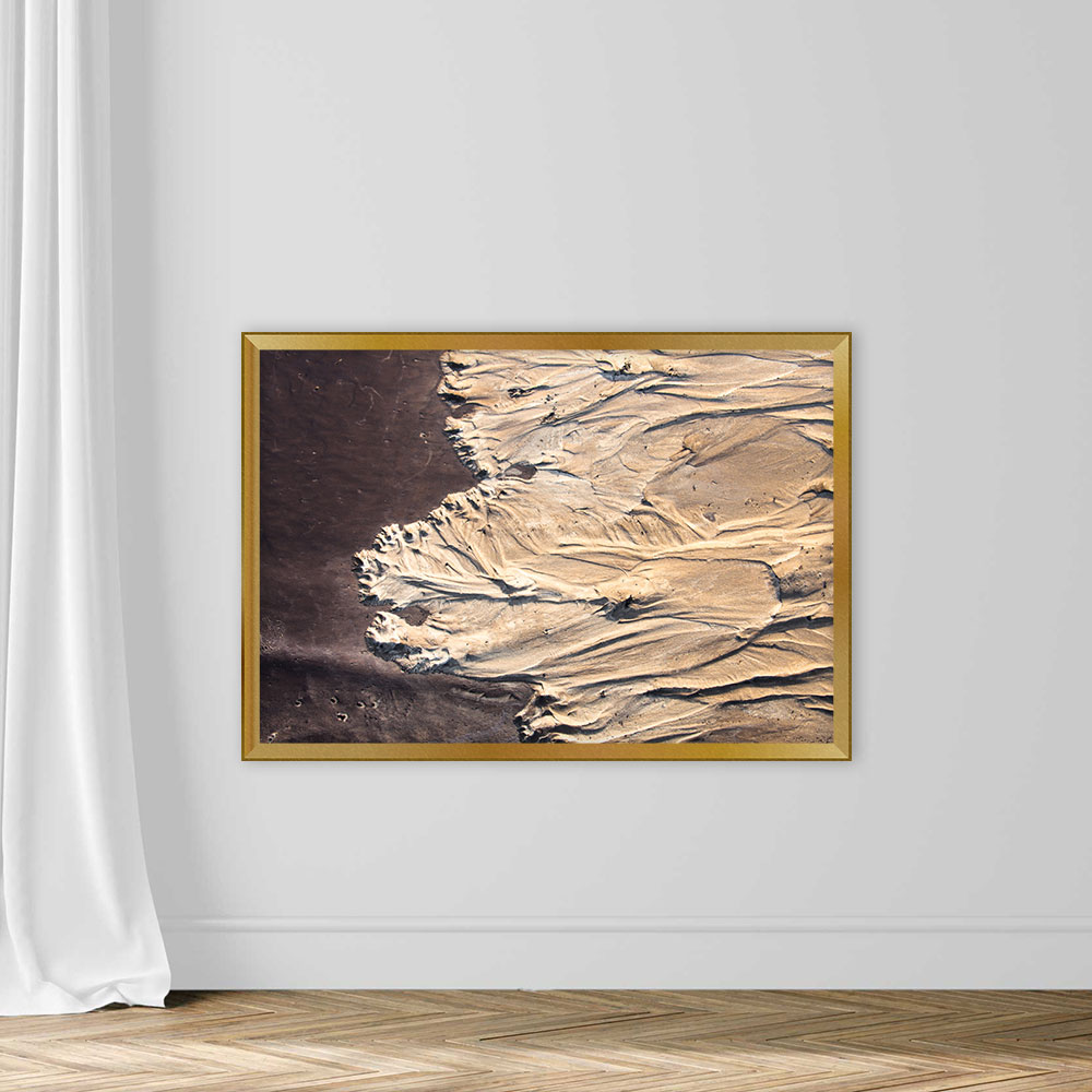 Sand surface with the relief formed by water currents - Image 5