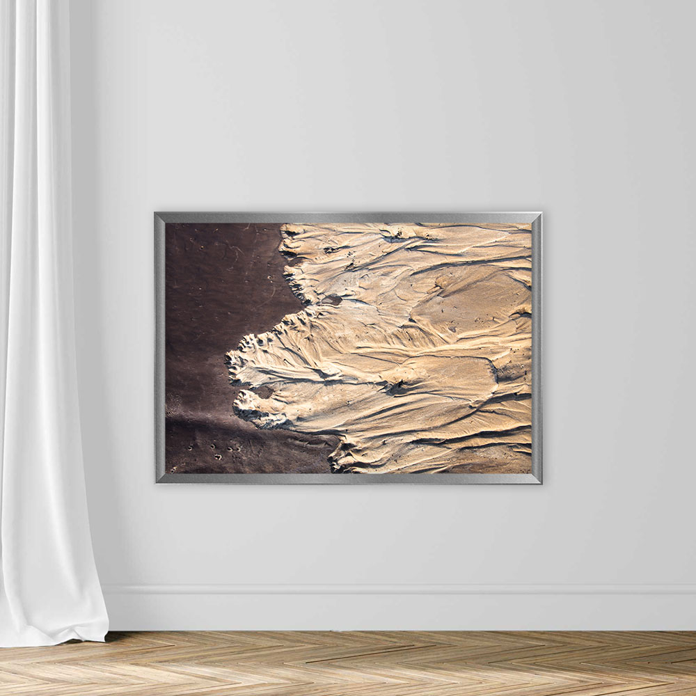 Sand surface with the relief formed by water currents - Image 4