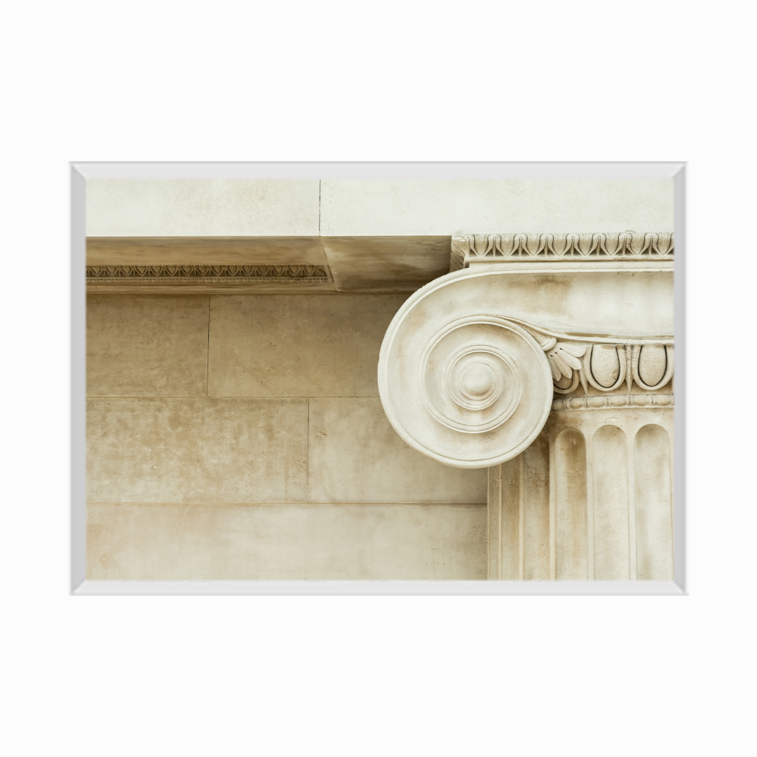 Decorative Detail of an Ancient Ionic Column