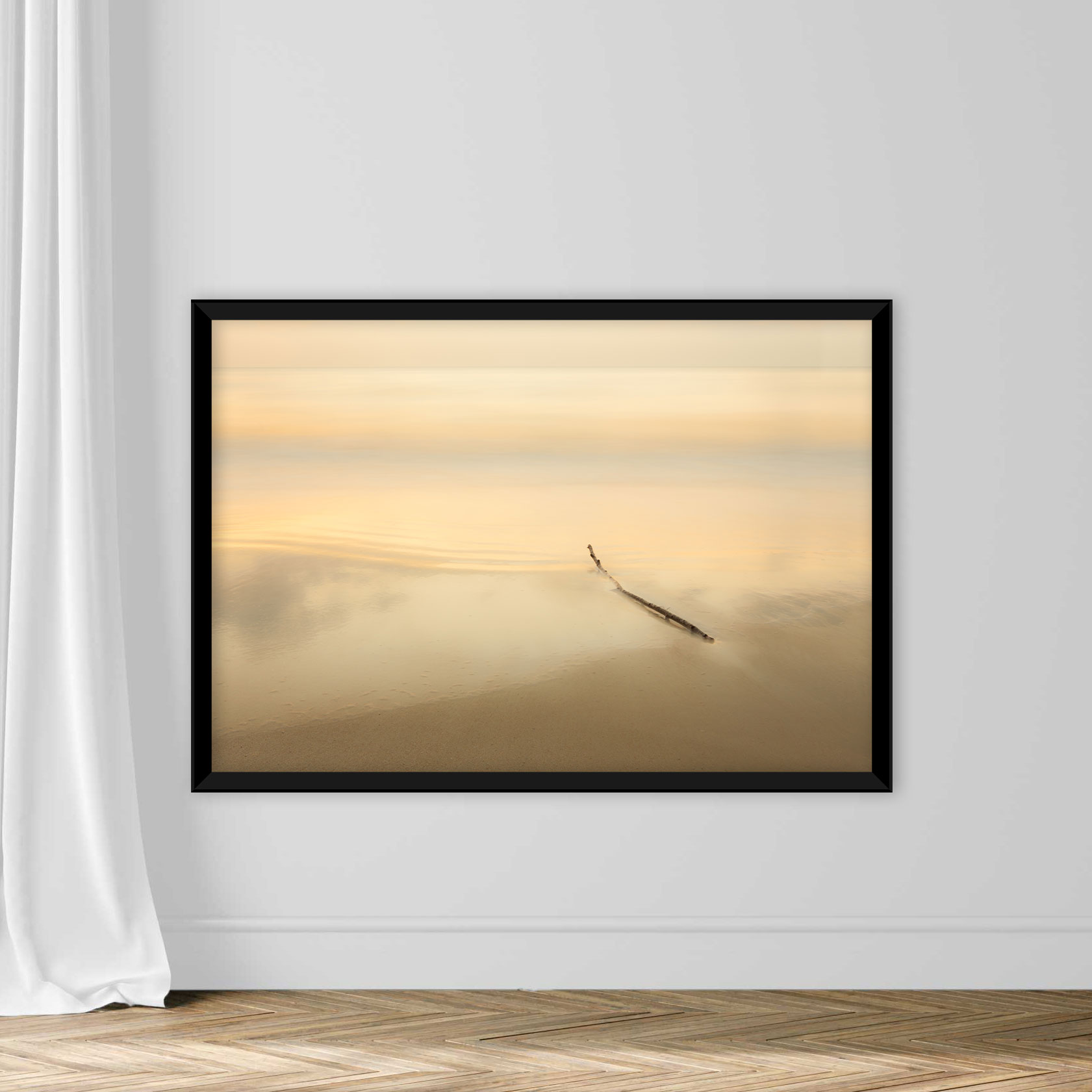 Blurry background of beach and sea waves with vintage color style. - Image 3