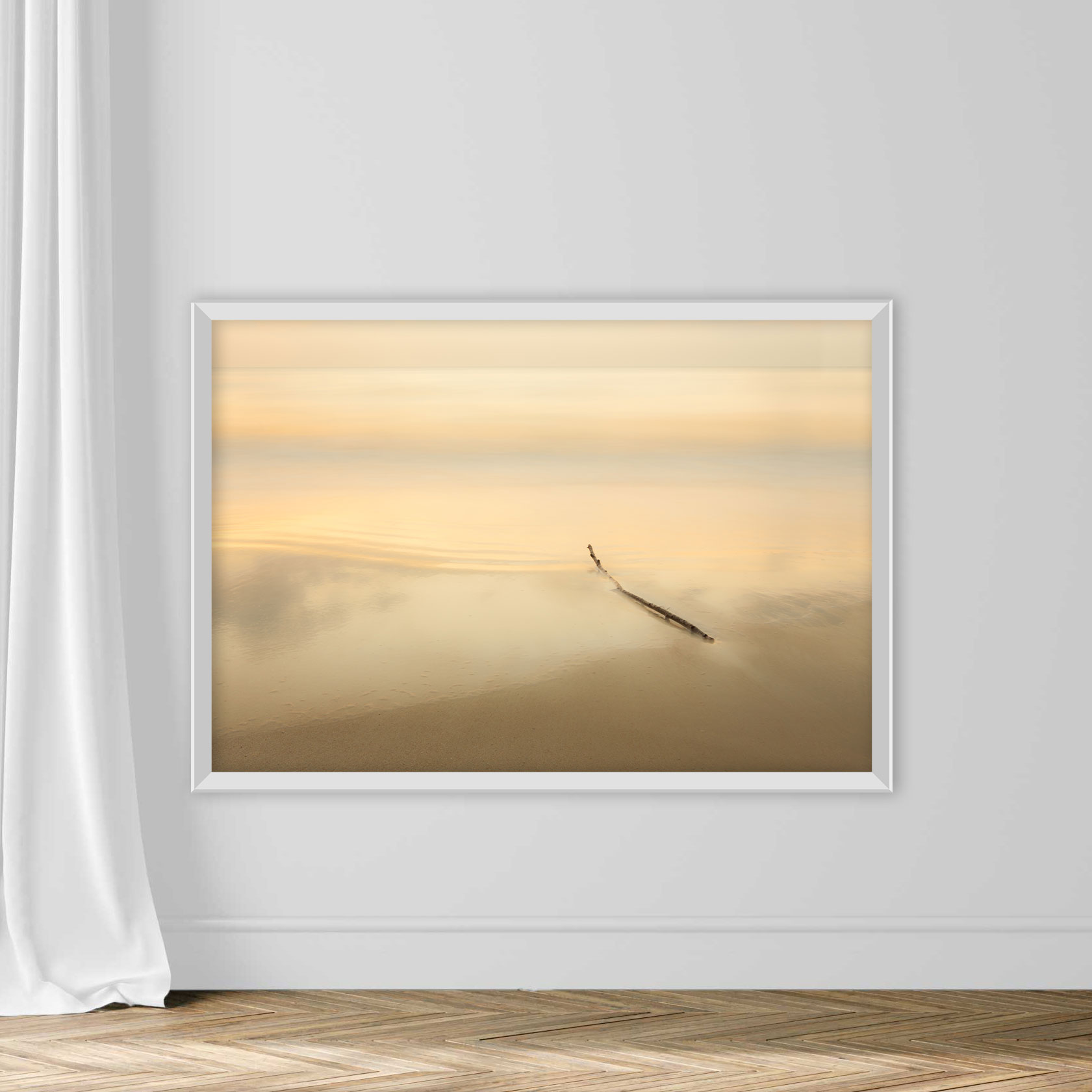 Blurry background of beach and sea waves with vintage color style. - Image 2