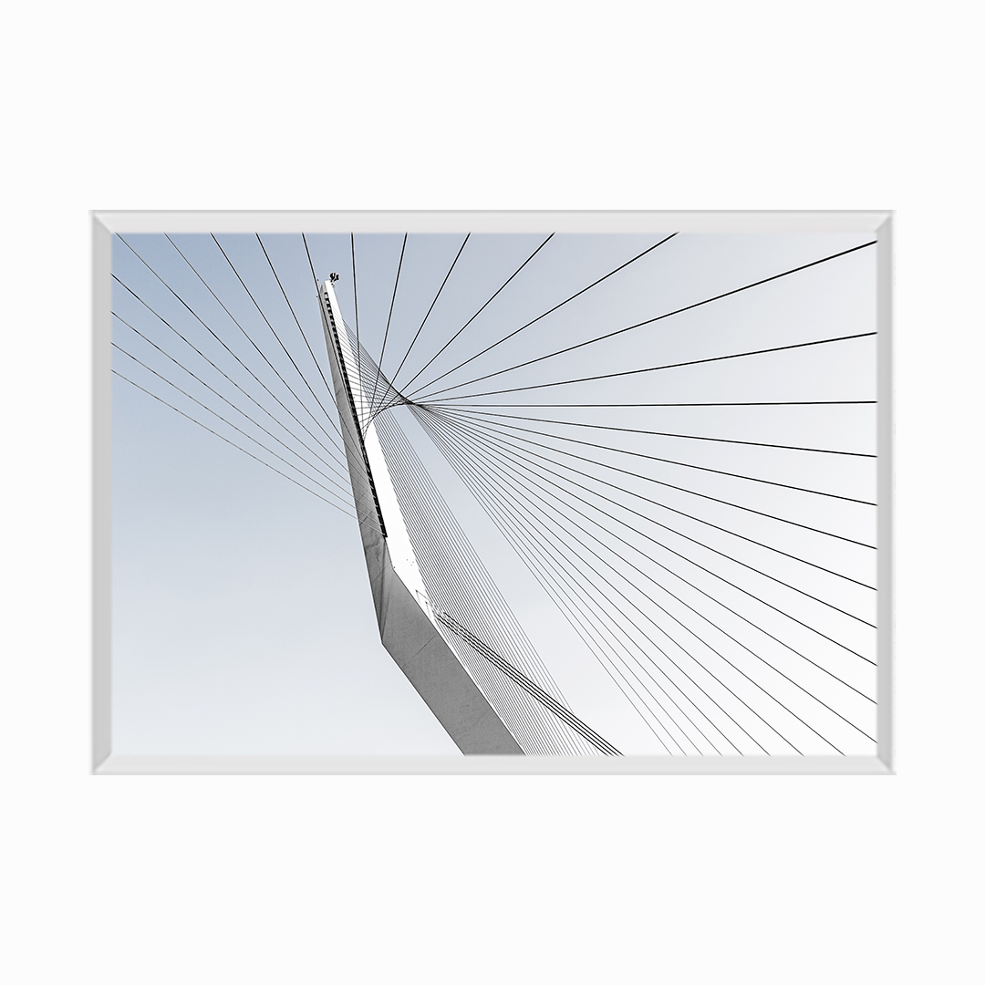 Suspension Bridge Against Clear Sky
