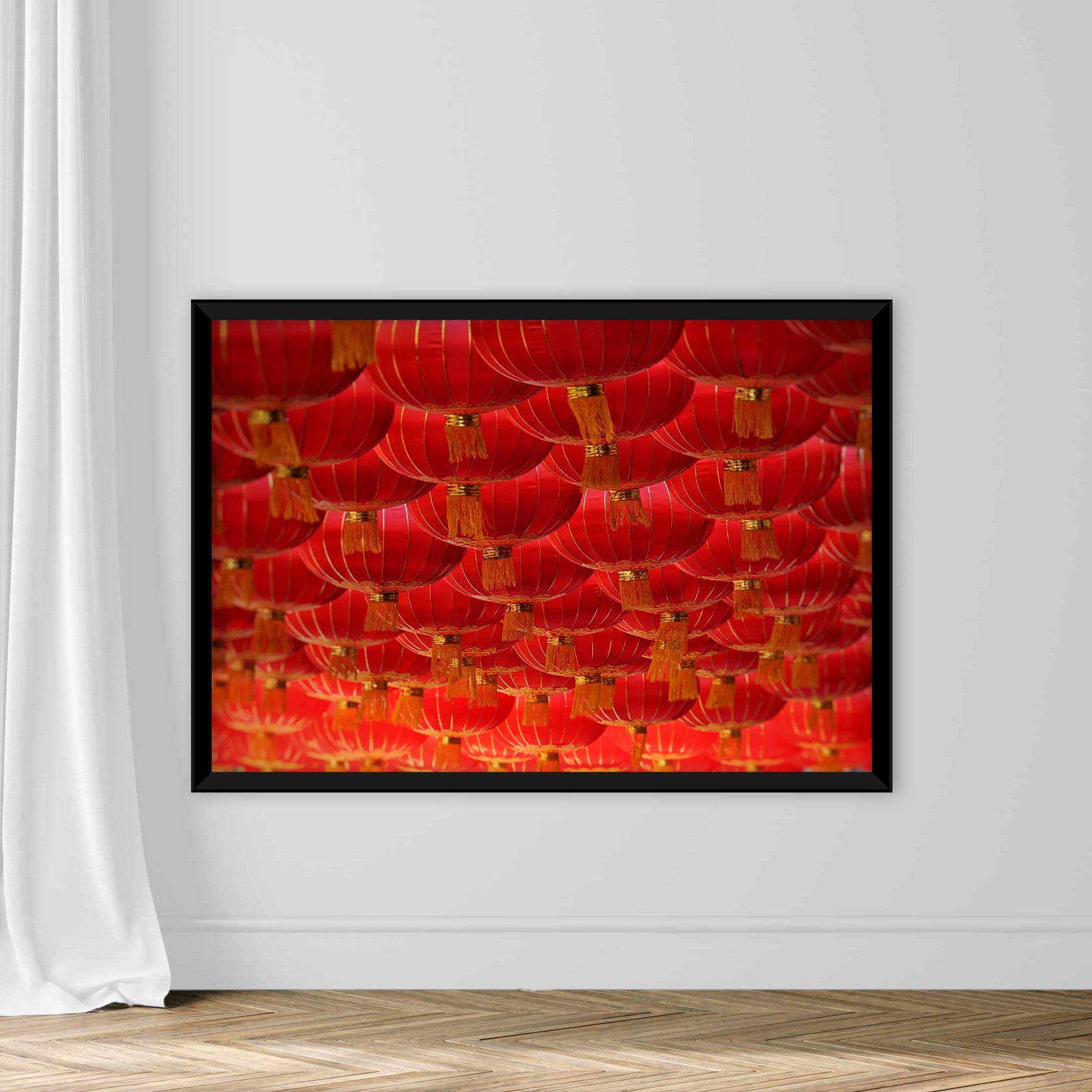 Full Frame Shot Of Red Lanterns - Image 3