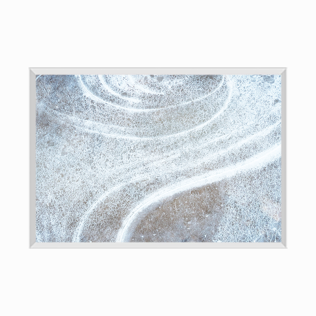 Layered Ice Natural Texture, Winter Background for Design