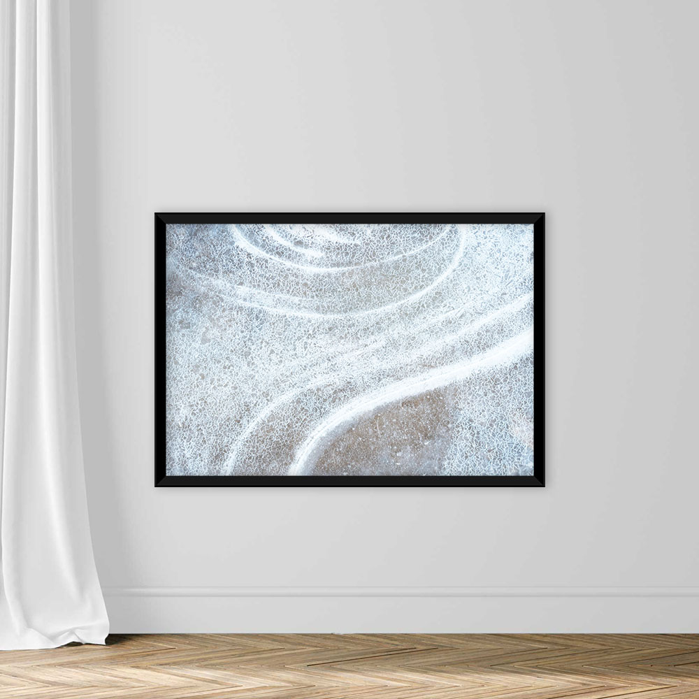 Layered Ice Natural Texture, Winter Background for Design - Image 3