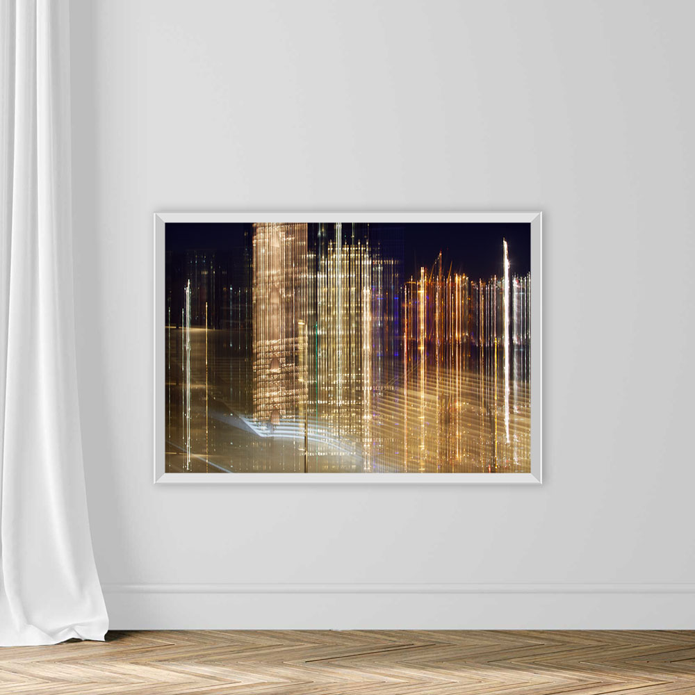 Illuminated Urban Skyline with Blurred Lights - Image 6