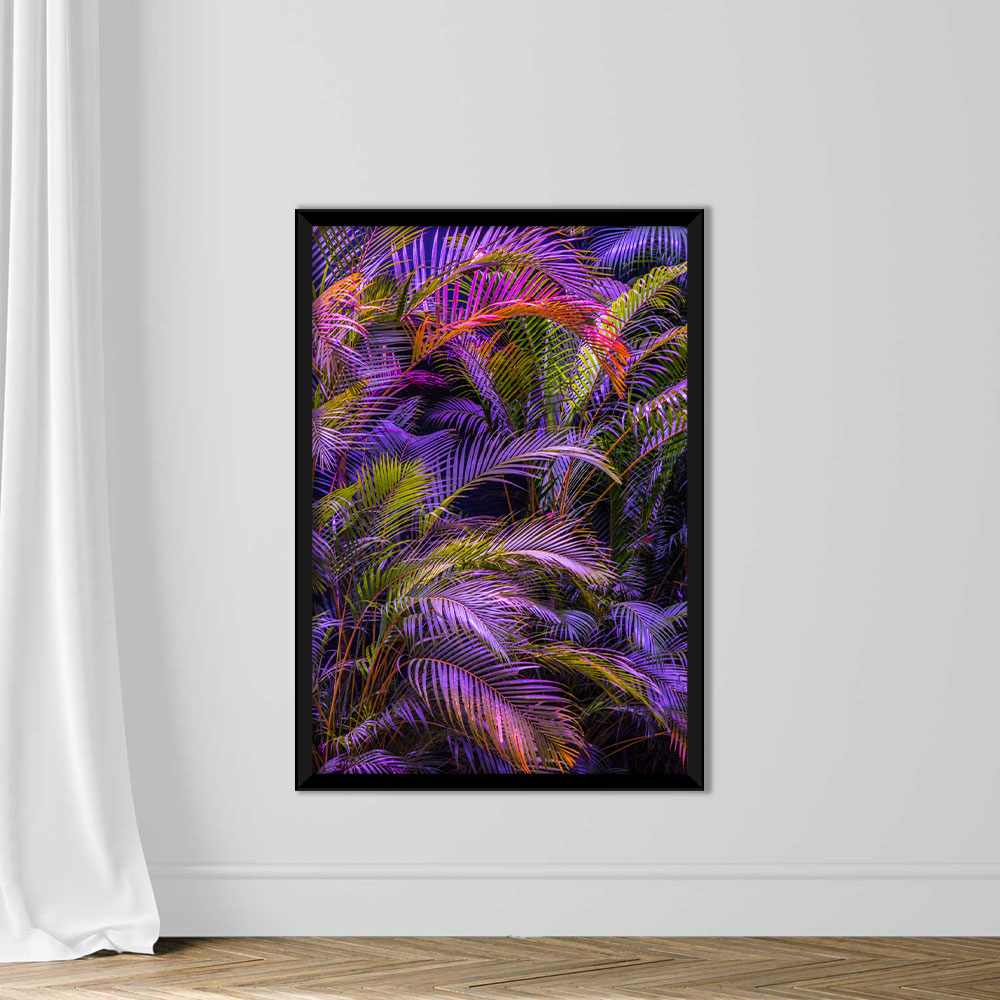 Dreamy palm trees in purple pink colors - Image 3
