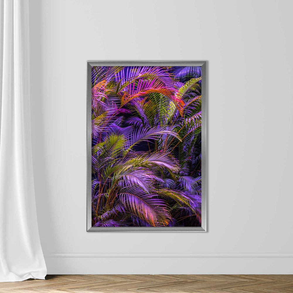 Dreamy palm trees in purple pink colors - Image 4