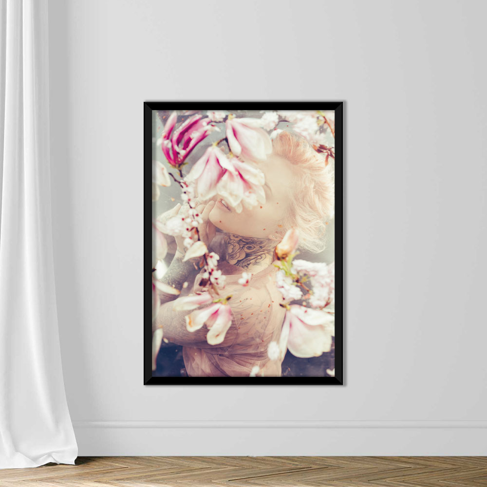 Young drowned woman with cherry blossom - Image 3