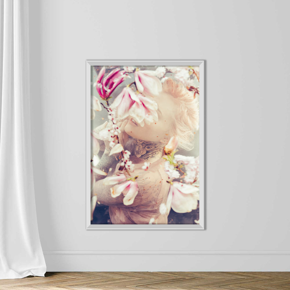 Young drowned woman with cherry blossom - Image 2