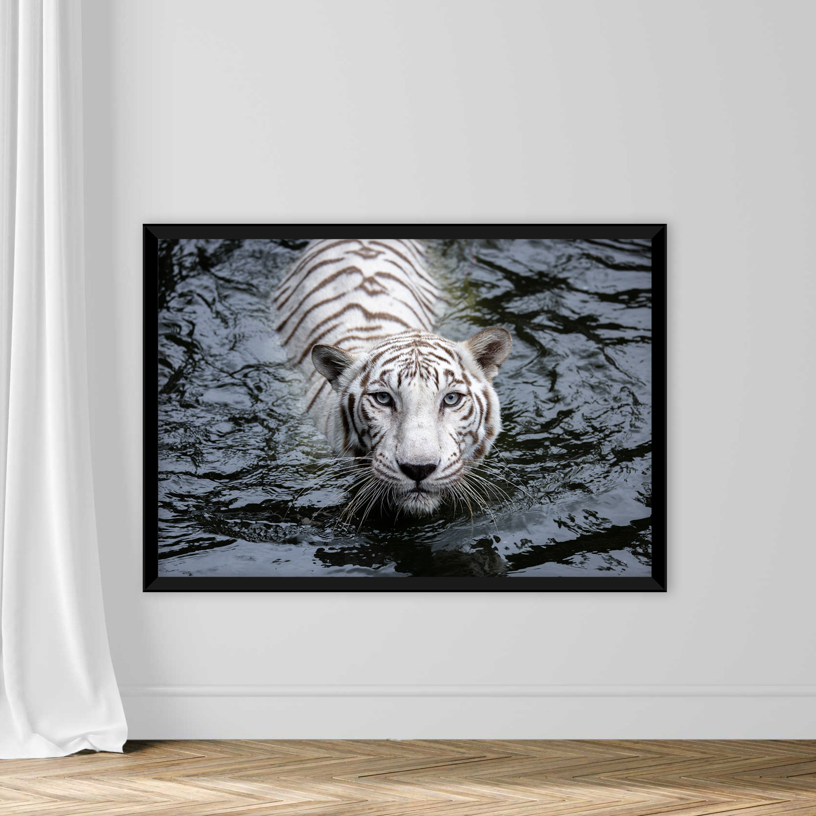 Close up of white tiger - Image 3