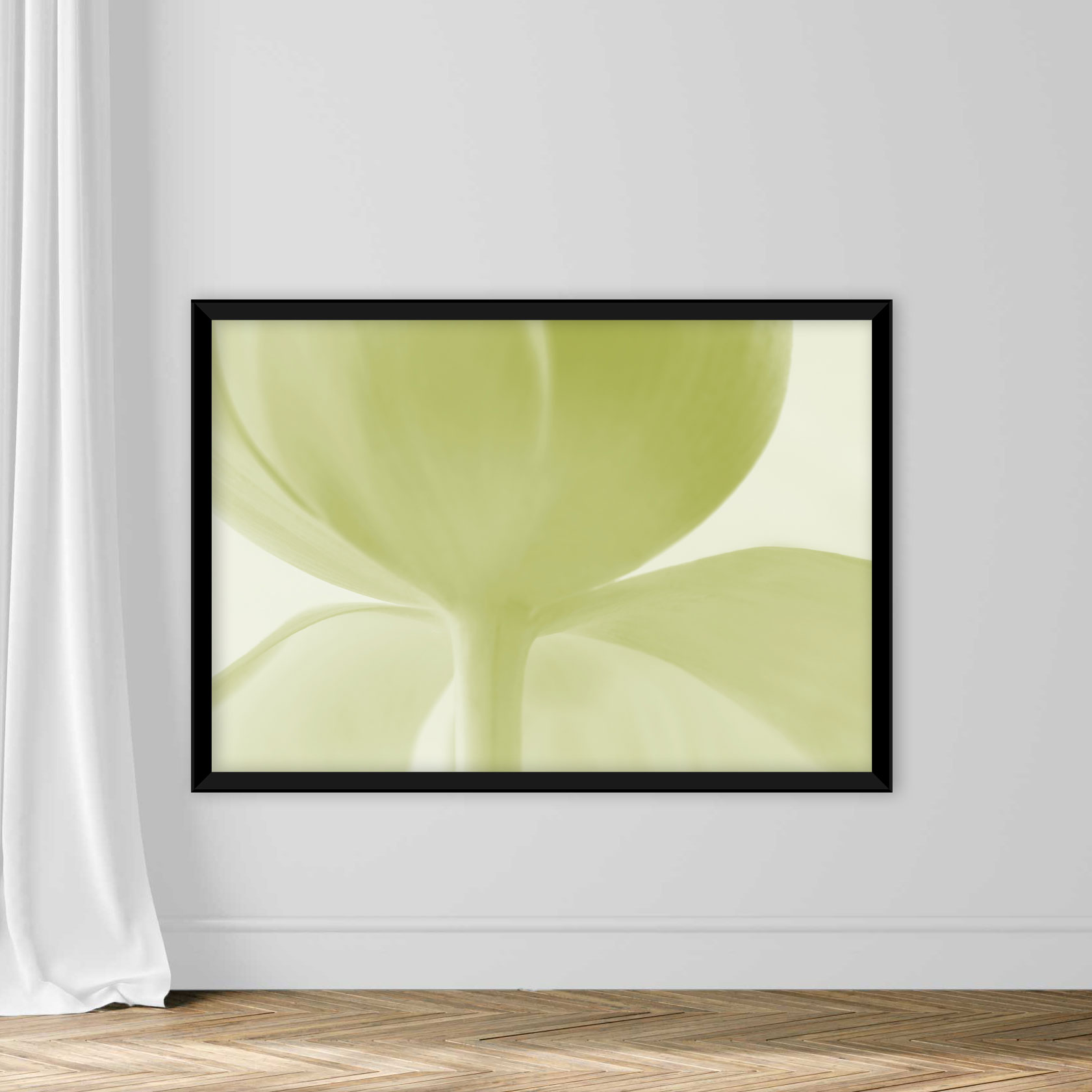 Color manipulated image of a green tulip flower - Image 3