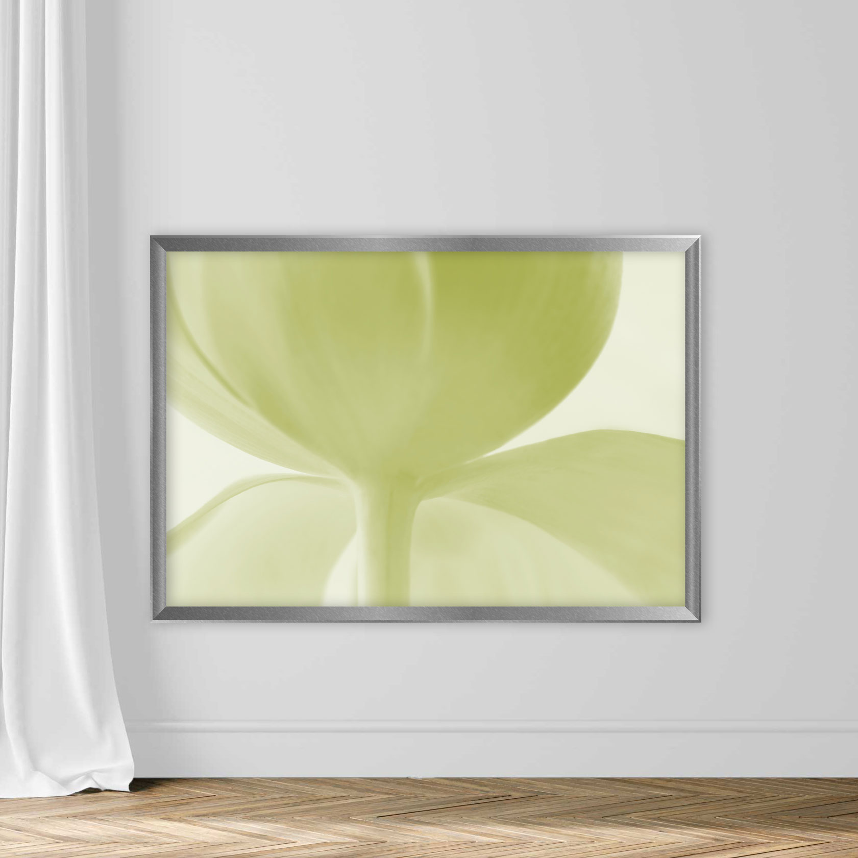 Color manipulated image of a green tulip flower - Image 4
