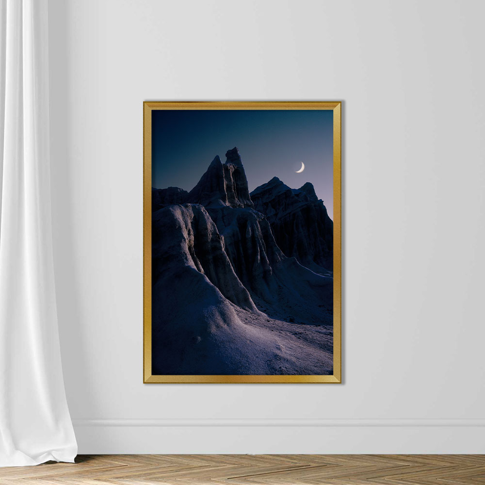 Moon over canyon, night (digital enhancement) - Image 5