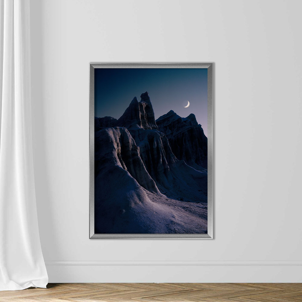 Moon over canyon, night (digital enhancement) - Image 4