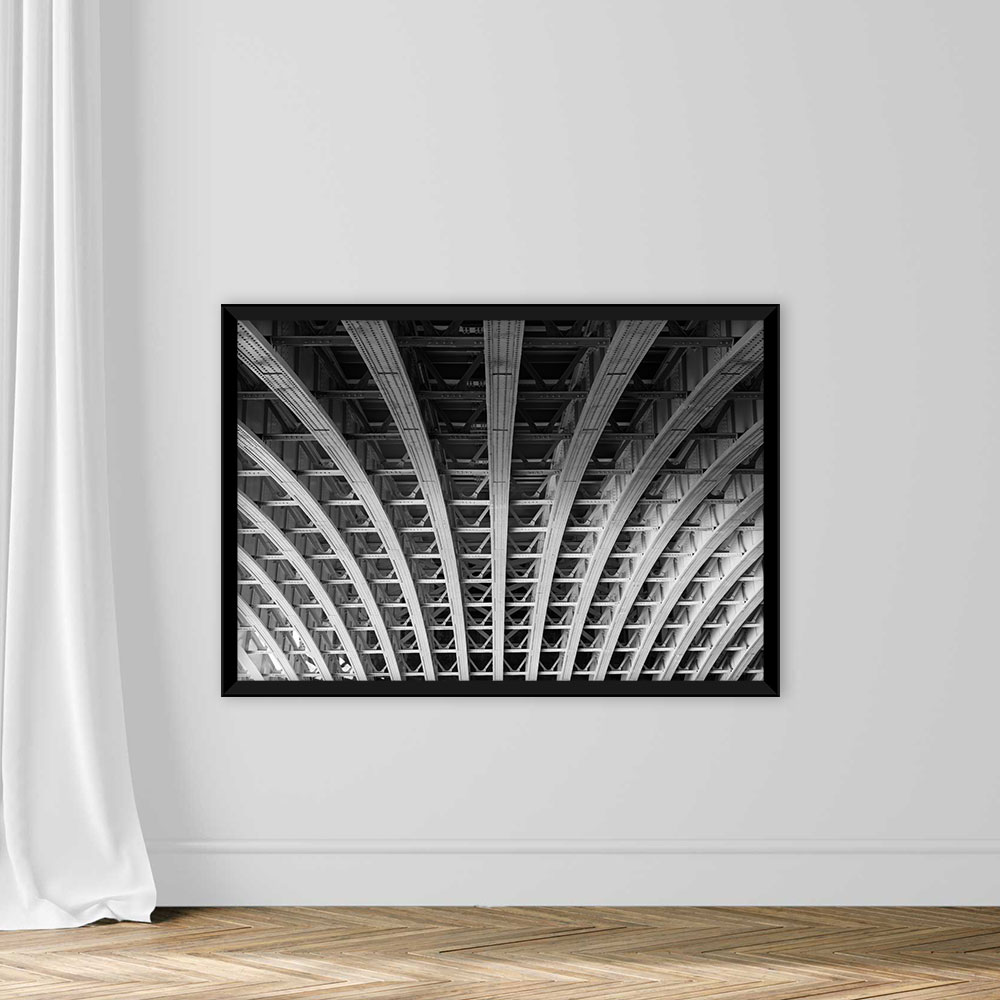 Steel Lines Under a Bridge in London - Image 3
