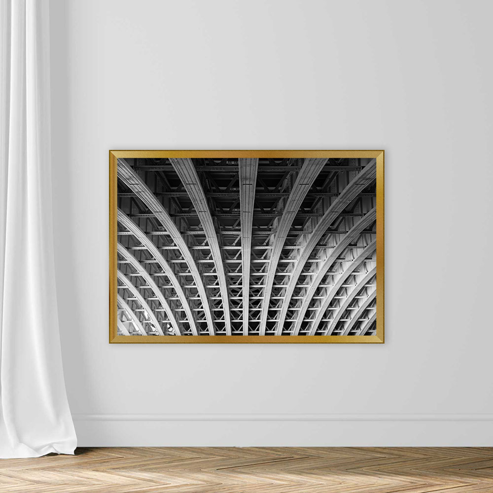 Steel Lines Under a Bridge in London - Image 5
