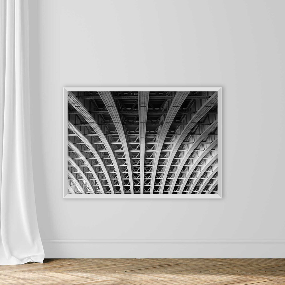 Steel Lines Under a Bridge in London - Image 2