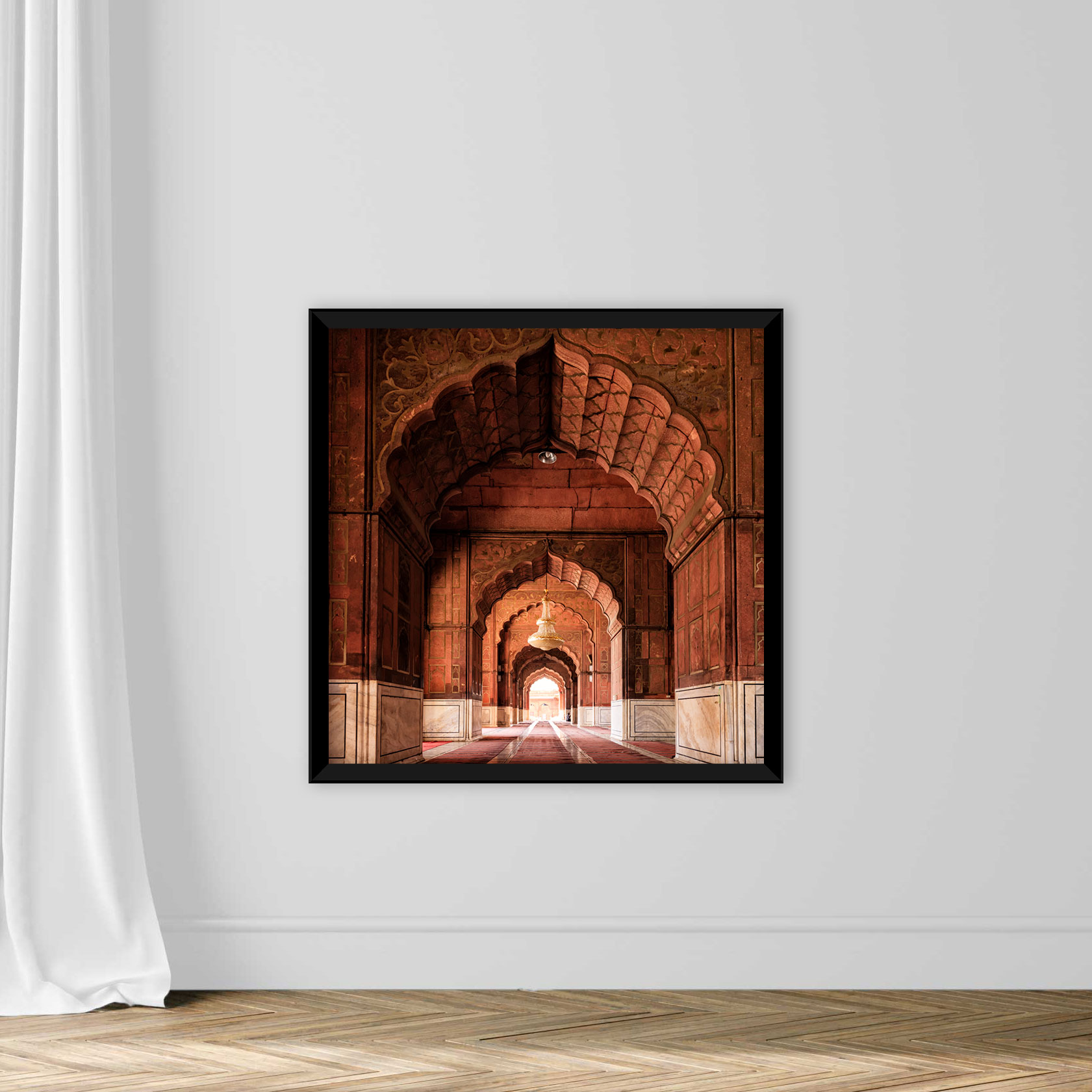 Interior of Mosque Jama Masjid Delhi, India - Image 3