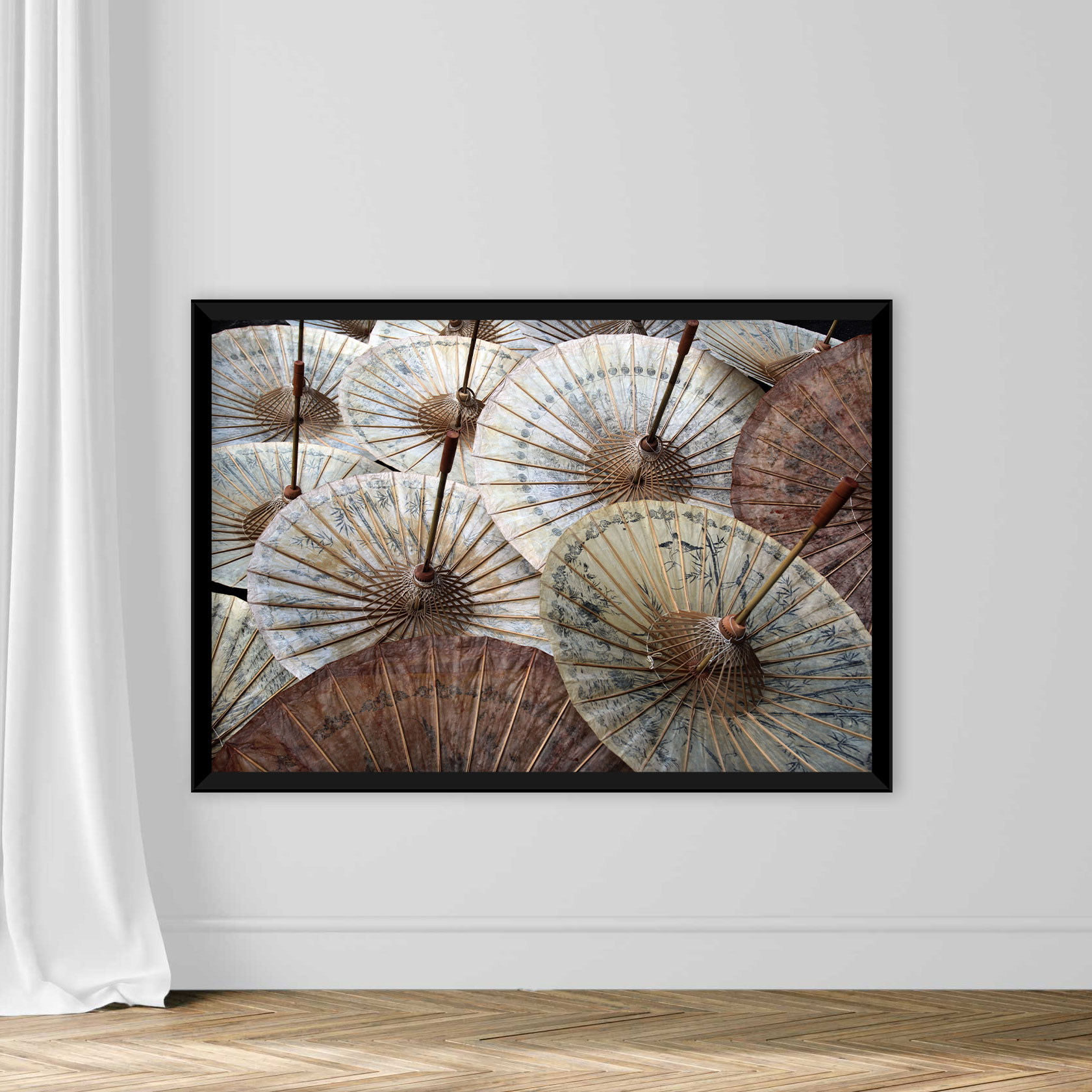 Full Frame Shot Of Paper Umbrellas - Image 3