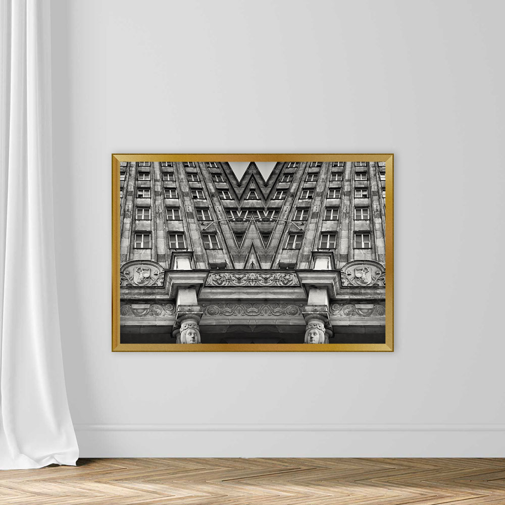 Black and White Kaleidoscopic Image of Prudential Tower - Image 5